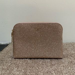 Kate Spade rose gold clutch